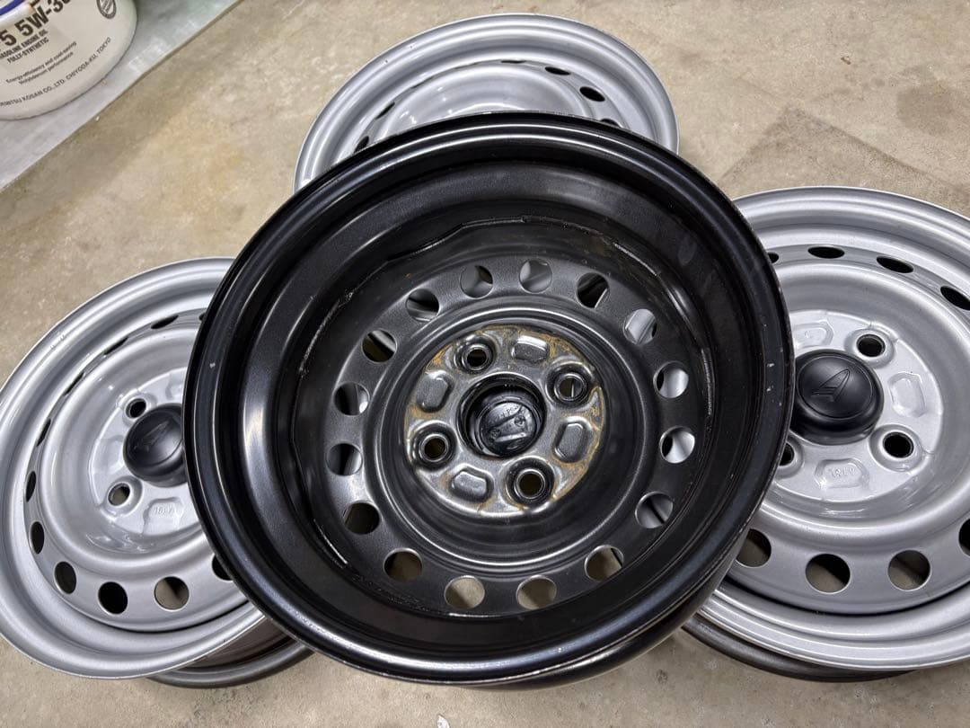 ダイハツ純正 鉄ホイール 新車外し 4本セット