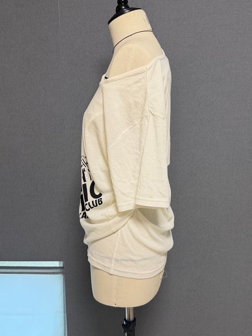 HYSTERIC GLAMOUR 変形カットソー オフホワイト