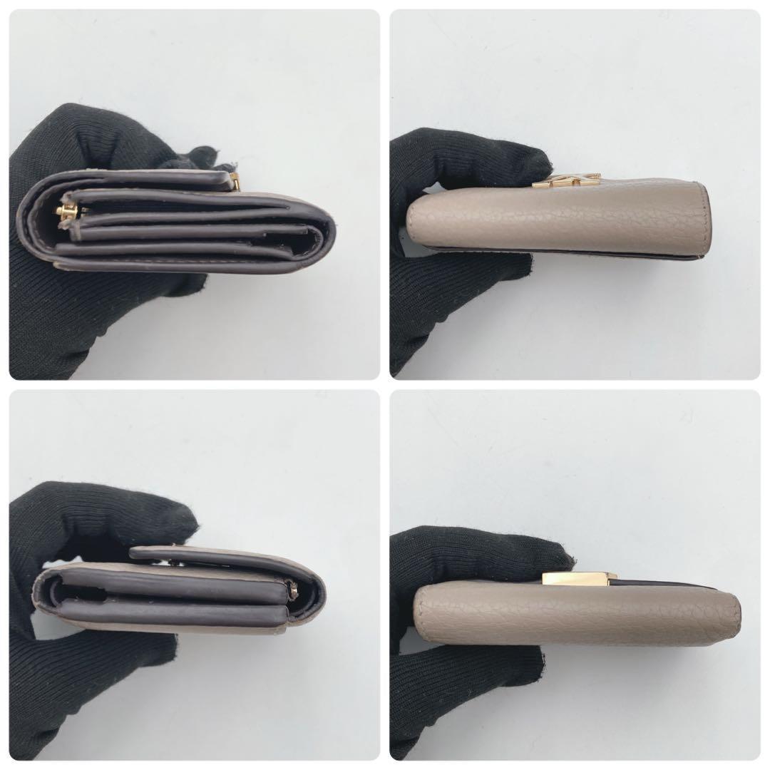 IC搭載✨ルイヴィトン カプシーヌ XS 3つ折財布 トリヨン グレージュ