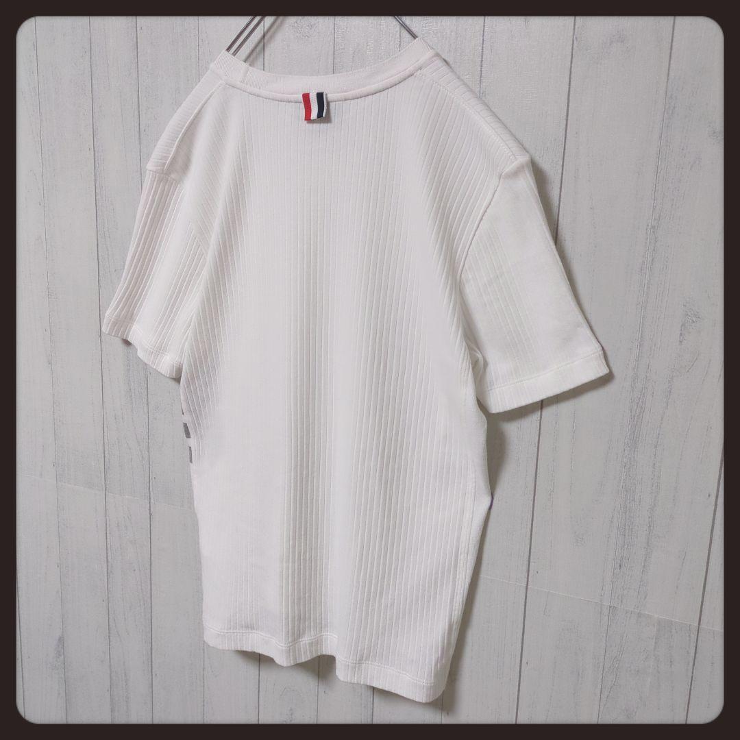 【人気・定番】トムブラウン☆4BAR ハイツウィスト Tシャツ XXL ホワイト