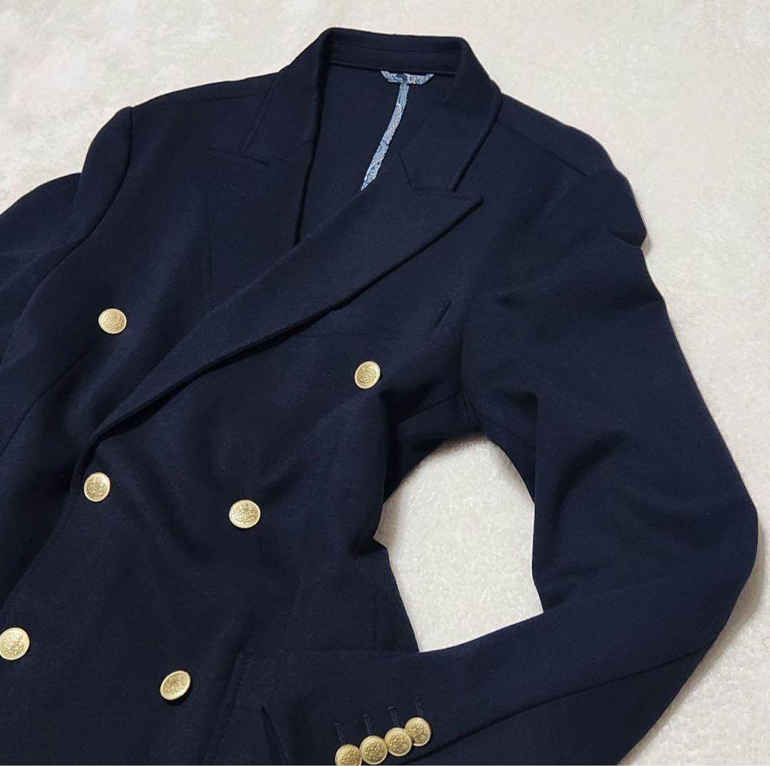 【特価セール‼️】ZARA　紺ブレ　金ボタン　ダブル　テーラードジャケット