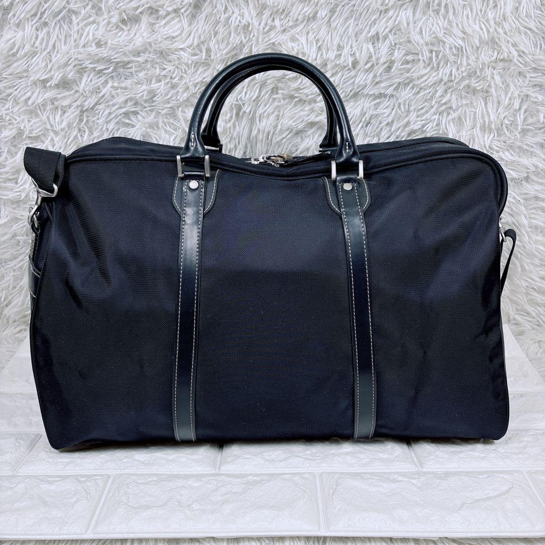 【極美品・タグ付き】ACE エース ボストンバッグ 2WAY 南京錠付 黒