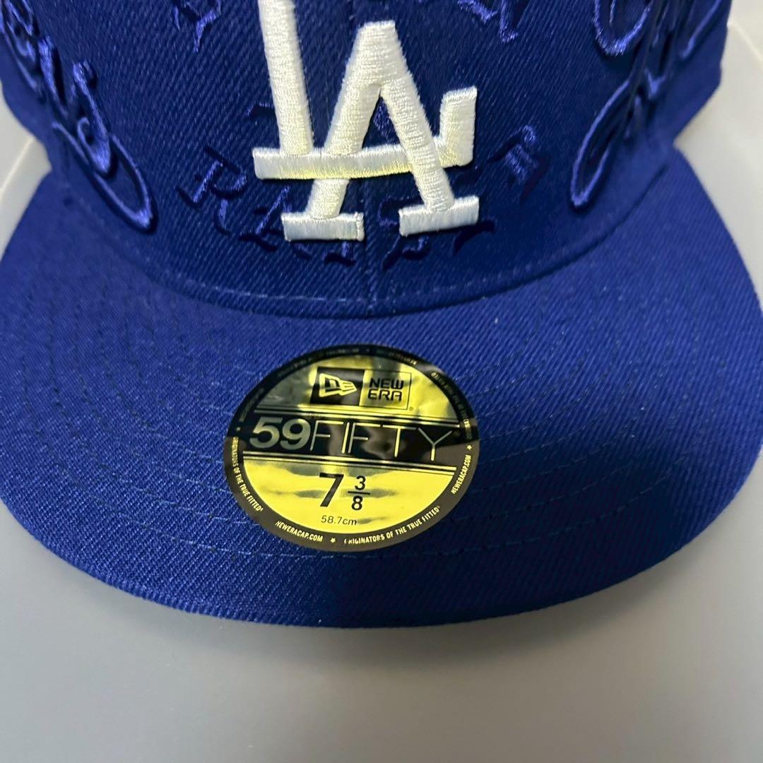 あ*た様 新品未使用 ニューエラ Dodgers LA 刺繍 フィッテッド 58