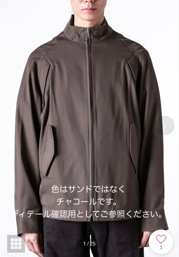ド*オ様 omar afridi nemesis blouson 25SS 灰