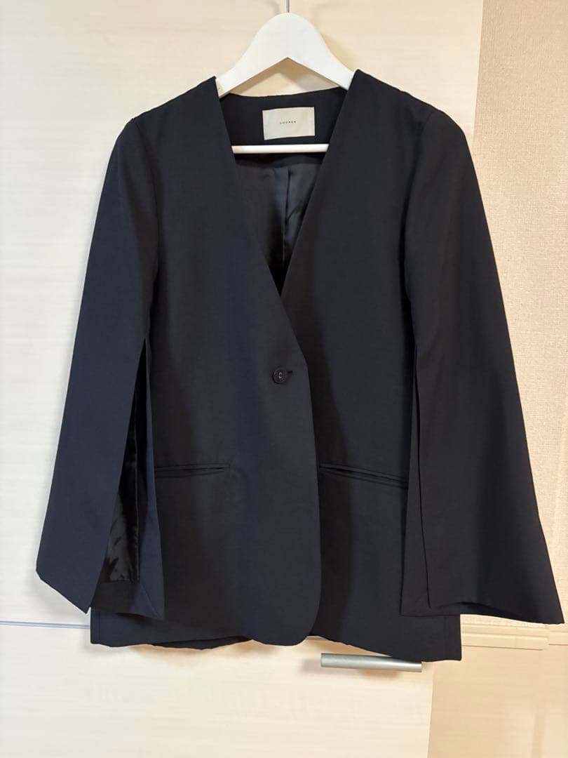 ジャケット・アウター louren slit sleeve no collar jacket