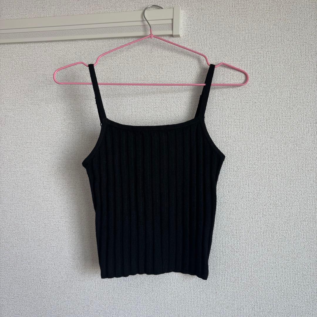 Darich ショルダーオープンアンサンブルニットトップス BLK ブラック