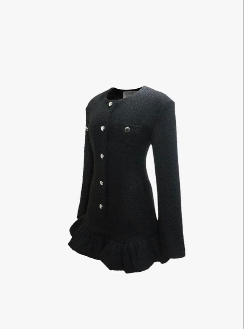 ワンピース S tweed balloon dress mini