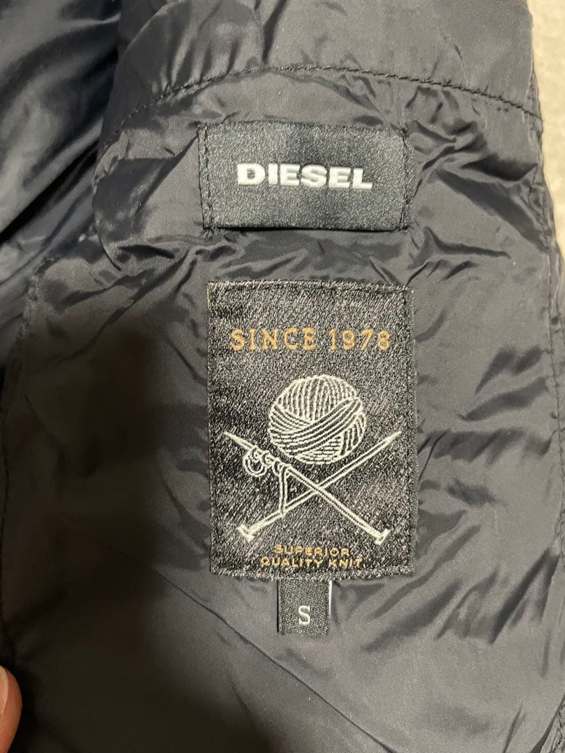 DIESEL グラデーションケーブルニットベスト Sサイズ