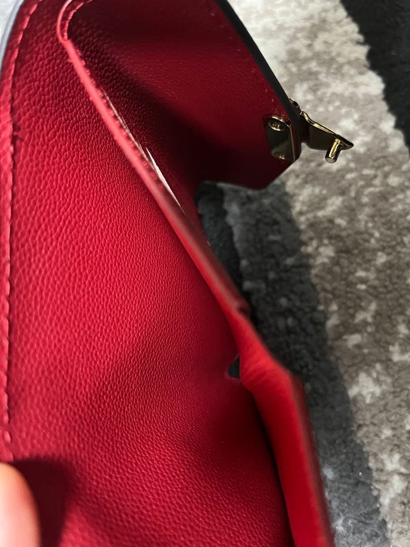 エ*マ様 Louis Vuitton 三つ折り財布 レッド/ブラウン