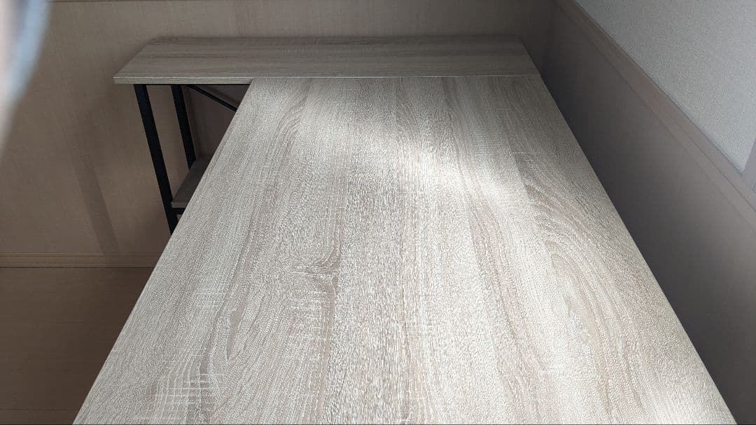L字型パソコンデスク　60 x 120 cm