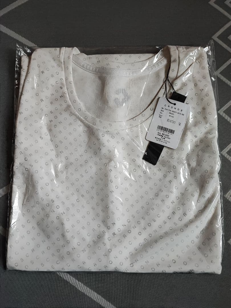 CRONOS BLK PATTERNED TANKTOP WHT M 新品未開封