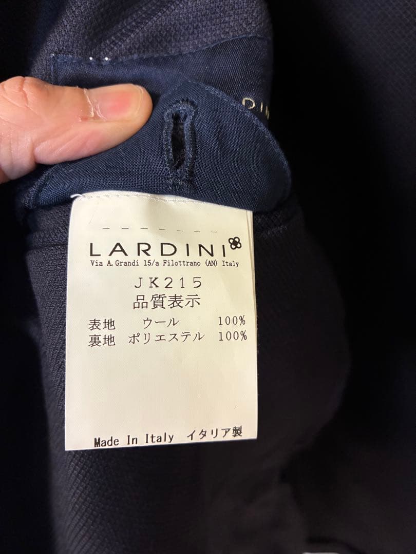 LARDINI ネイビー ジャケット 46‼️