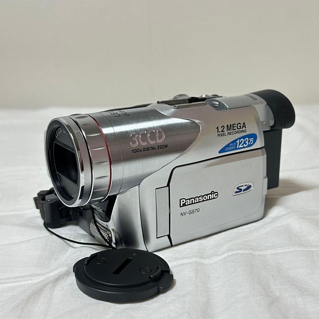 《Panasonic》 NV-GS70K-S デジタルビデオカメラ シルバー