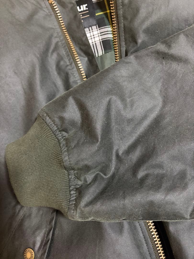 Barbour MA-1ジャケット Mサイズ オリーブグリーン