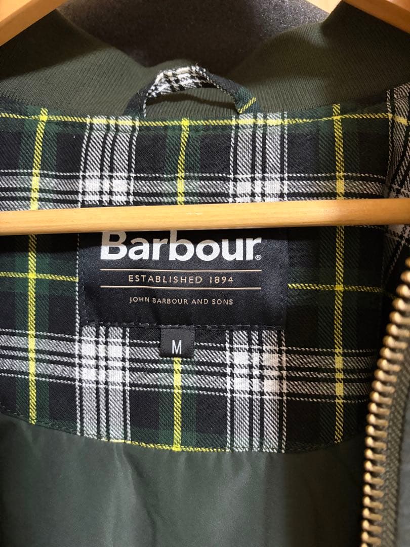 Barbour MA-1ジャケット Mサイズ オリーブグリーン