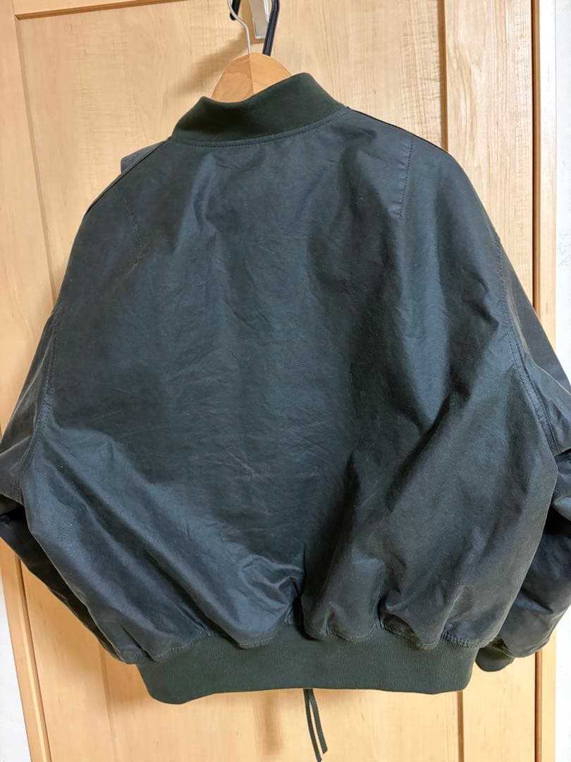 Barbour MA-1ジャケット Mサイズ オリーブグリーン