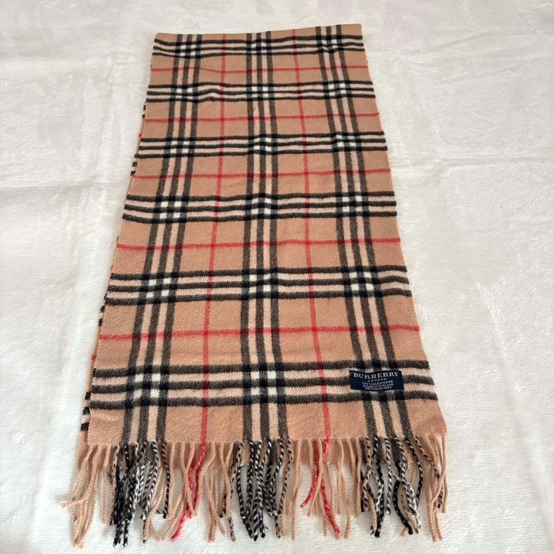 BURBERRY ノバチェック柄 カシミヤ100% 英国製 y2k 美品