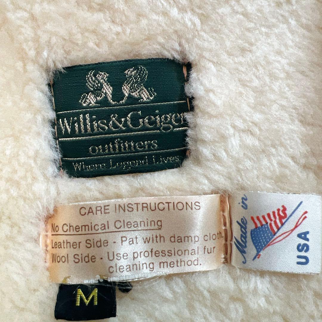 超希少　Willis &  ムートン ダッフルコート USA製 ボア