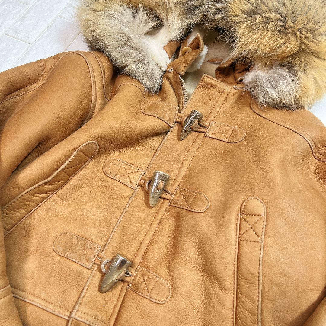 超希少　Willis &  ムートン ダッフルコート USA製 ボア