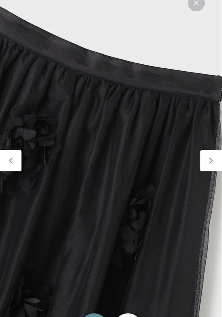 【新品】メッシュフラワースカート