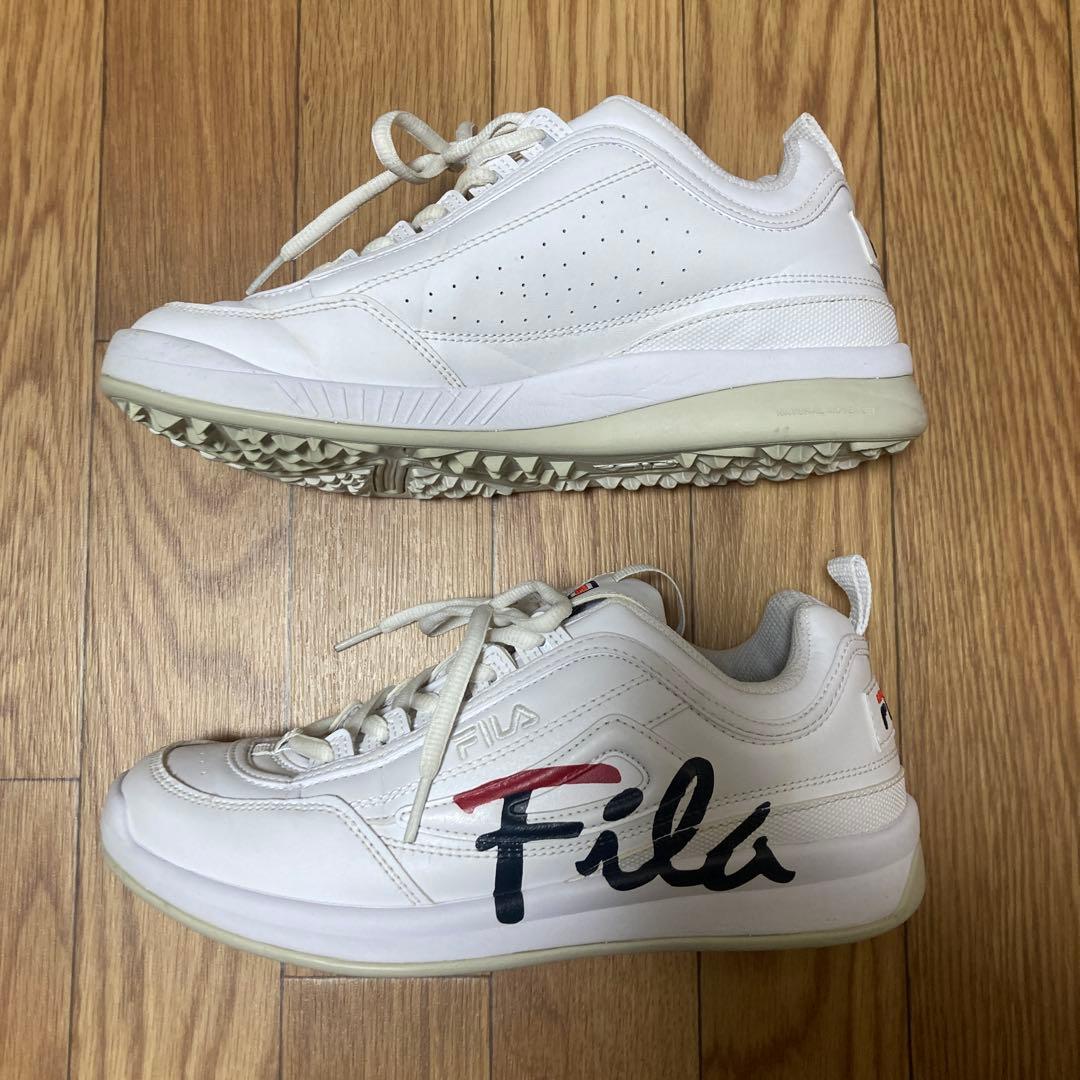 《美品》FILA ゴルフシューズ ディスラプター24.5cm レディース