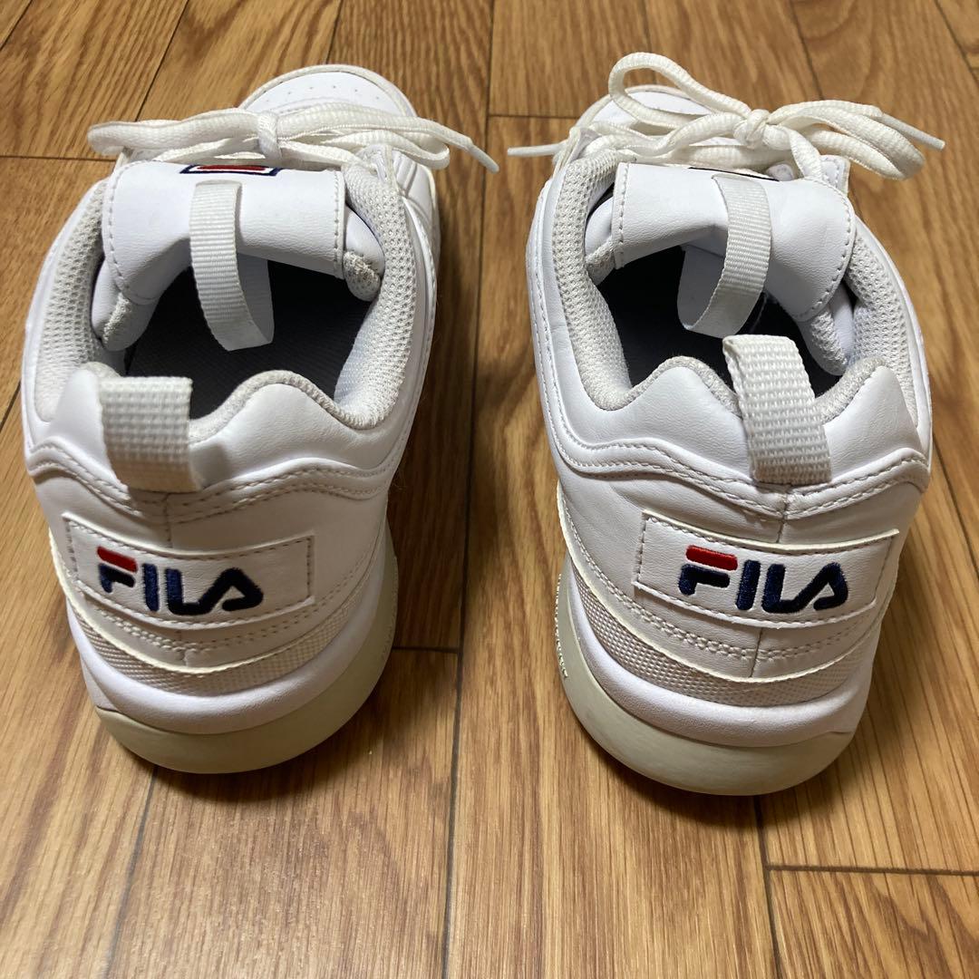《美品》FILA ゴルフシューズ ディスラプター24.5cm レディース