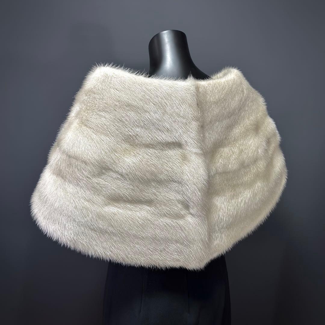 【高級】Sapphire Mink ミンクファーショール サファイアミンク 品格