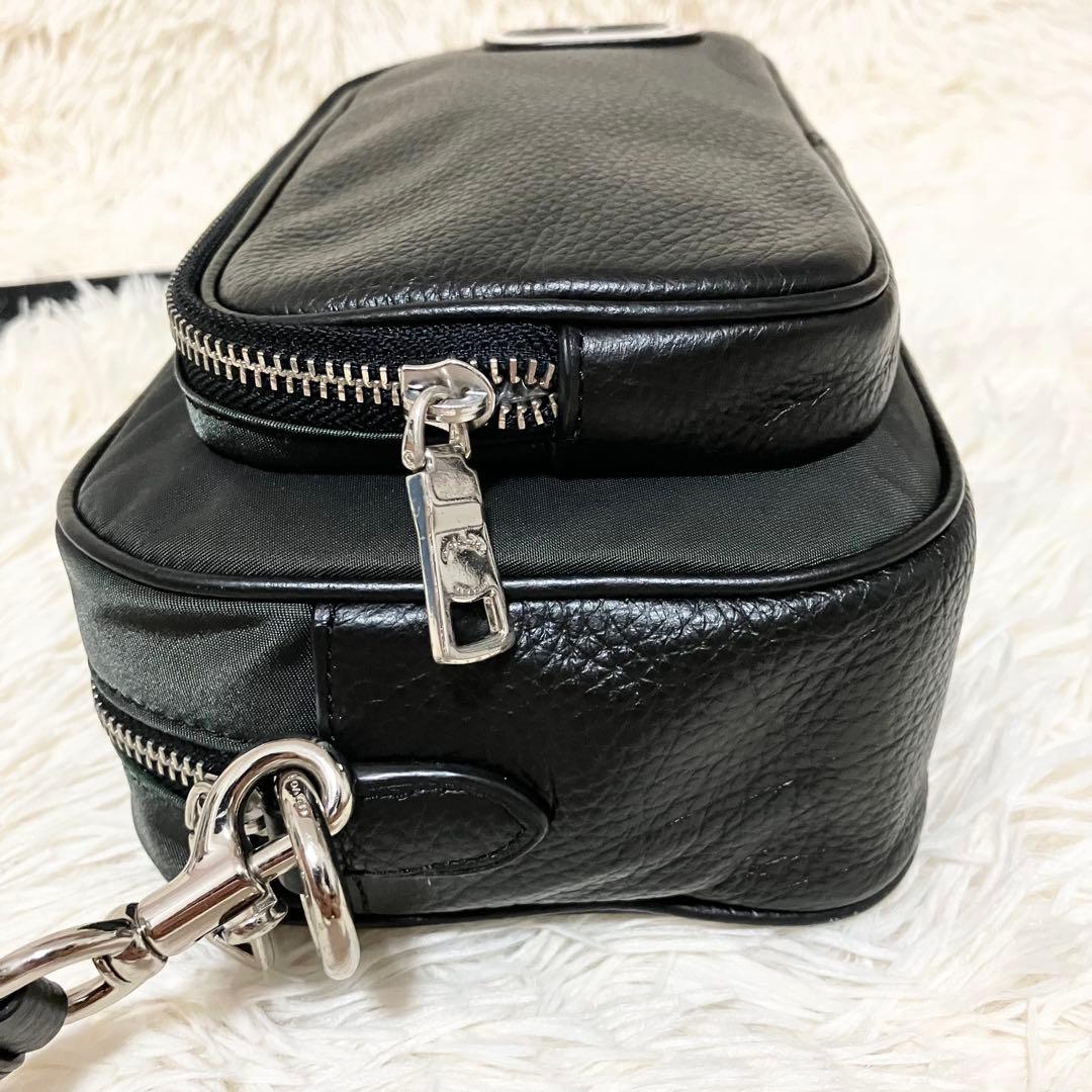 【美品】COACH ＊ボディバッグ エッジ レザー ナイロン