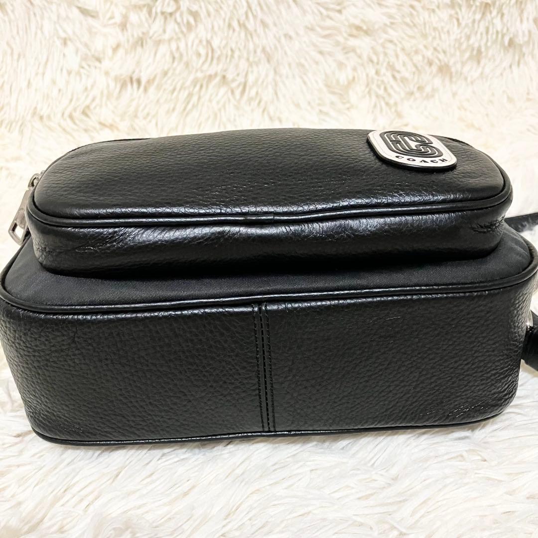 【美品】COACH ＊ボディバッグ エッジ レザー ナイロン