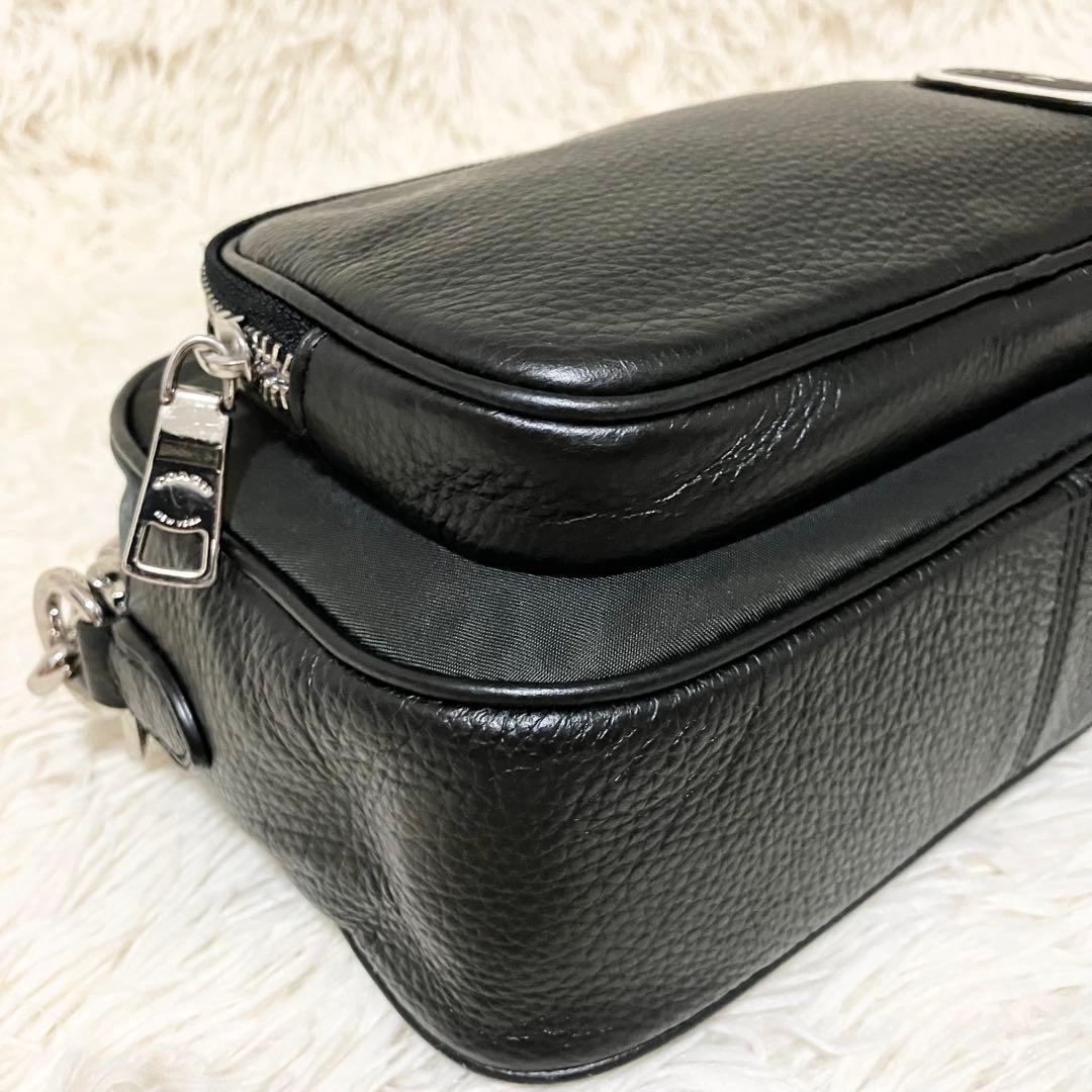 【美品】COACH ＊ボディバッグ エッジ レザー ナイロン