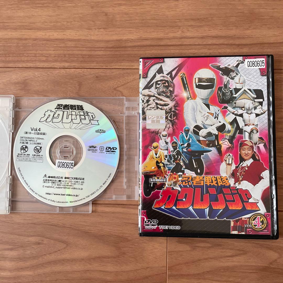 忍者戦隊カクレンジャー レンタル落ちDVD 9巻セット