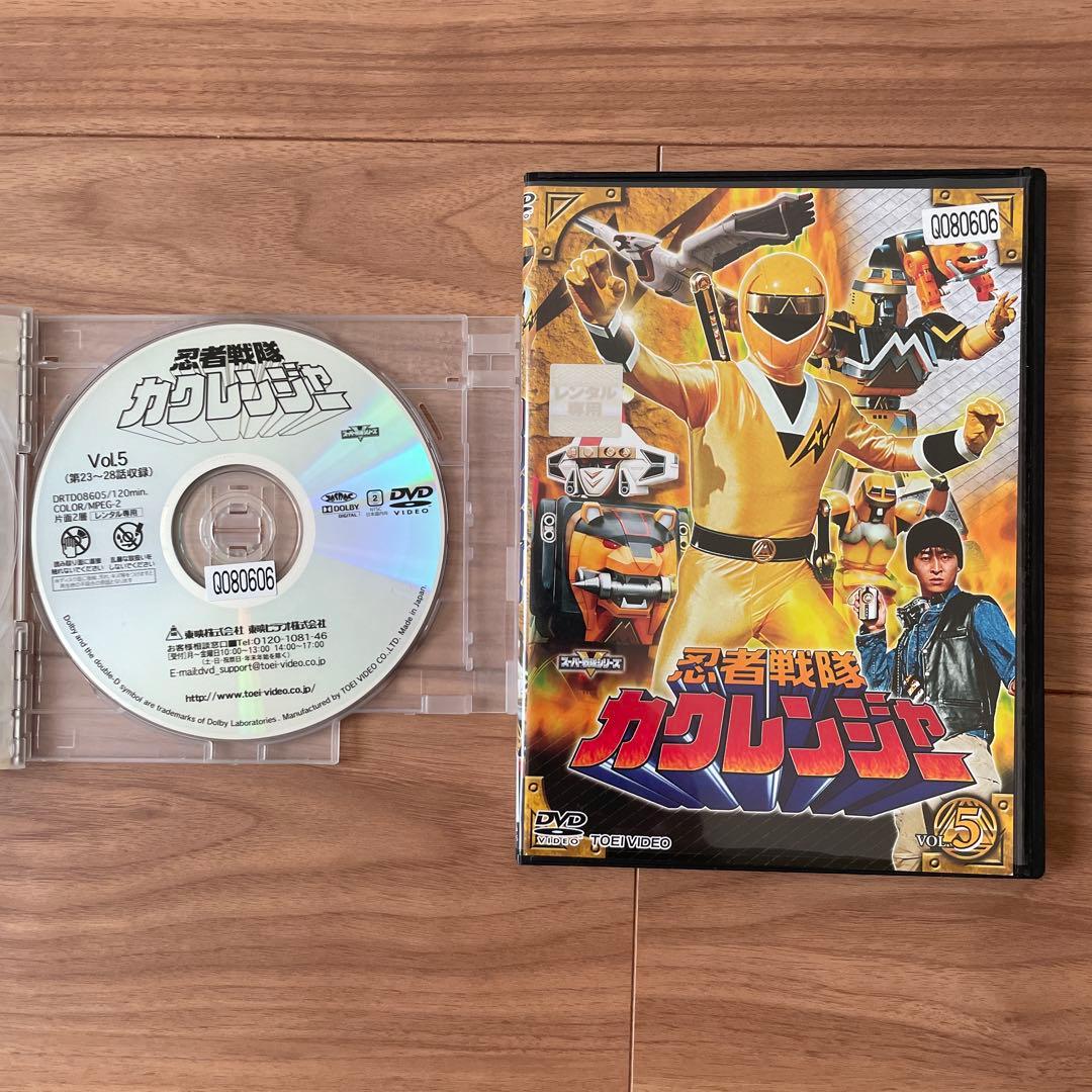 忍者戦隊カクレンジャー レンタル落ちDVD 9巻セット