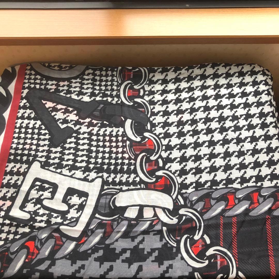 ★新品★ファリエロサルティ　モダール　カシミヤ　ストール　チェック　イタリア製