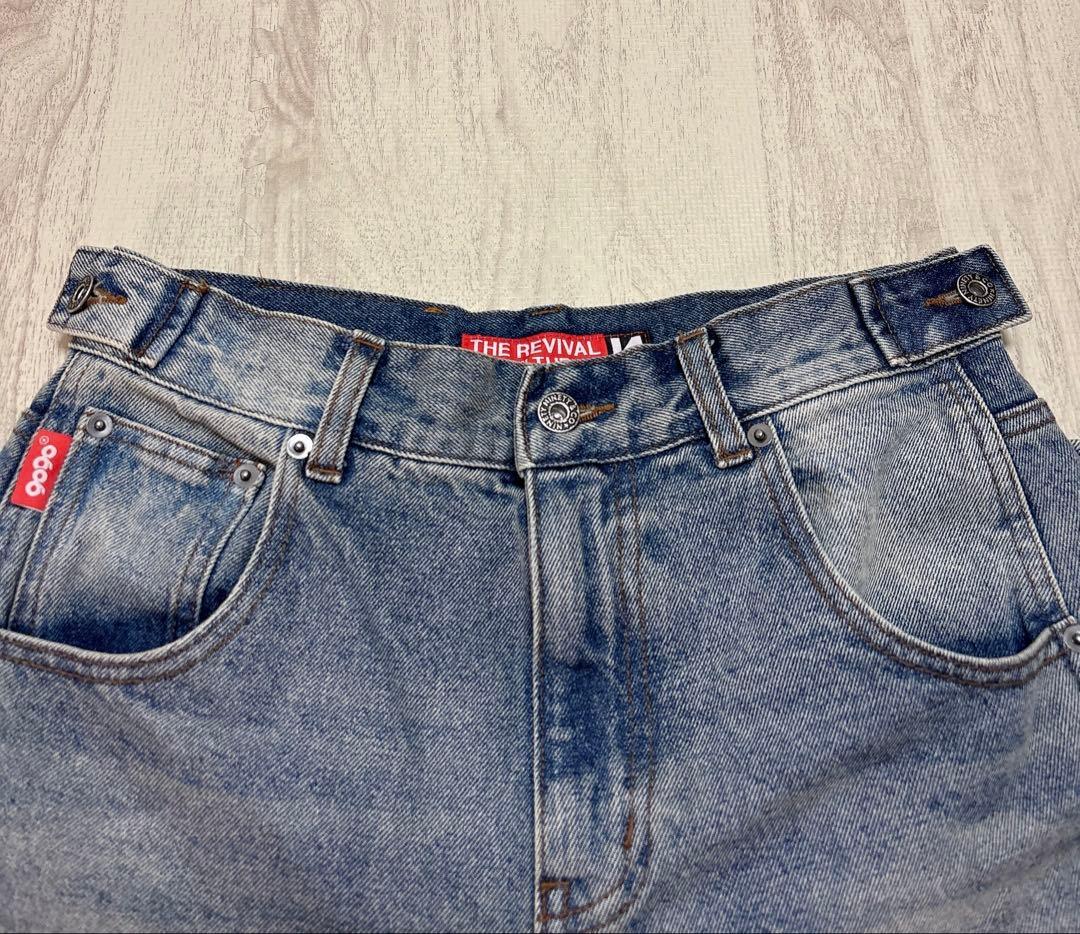 パンツ 9090 OG Logo Painted Denim Pants