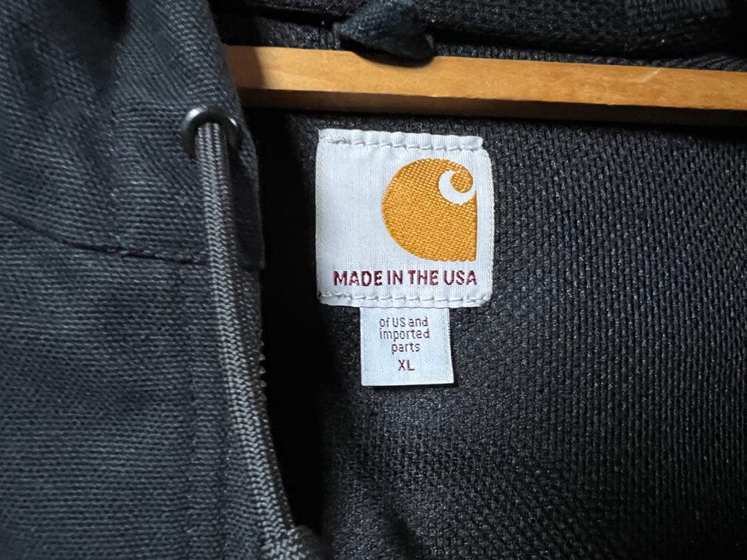 Carhartt ブラック ジャケット アクティブ usa スーパービッグサイズ