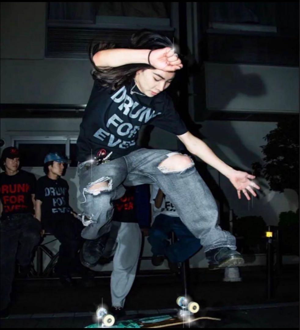 drunkforever Tシャツ Supreme Punkandyo fti