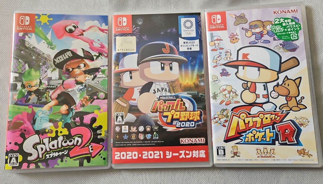 Nintendo Switch(長期3年保証有り)・パッケージ版ソフト3本