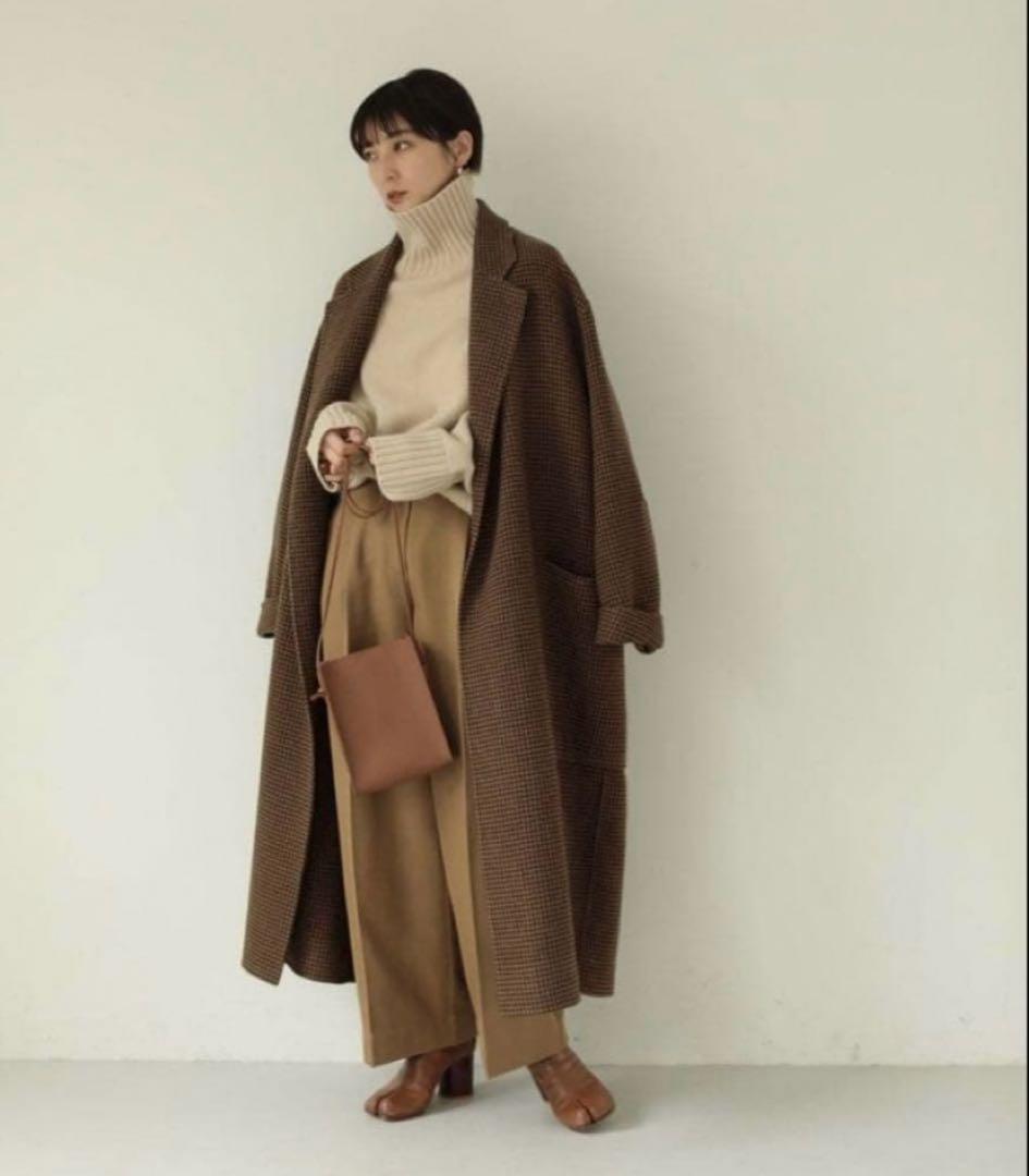 ❤️美品❤️お値下げしました❤️TODAYFUL オーバーチェックコート　38サイズ