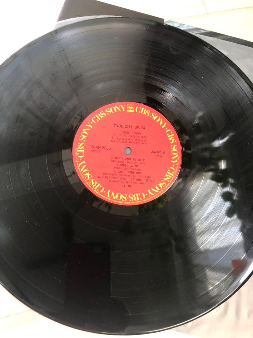 TUBE 亜蘭知子　NewJeans ハニ　レコード　LP obi 帯
