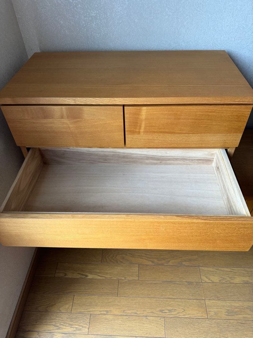 無印良品　木製4段チェスト　廃盤品