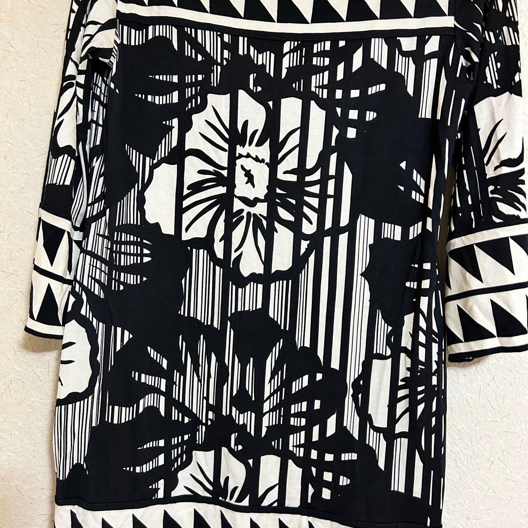 DIANE von FURSTENBERG シルク100% 花柄 膝丈ワンピース