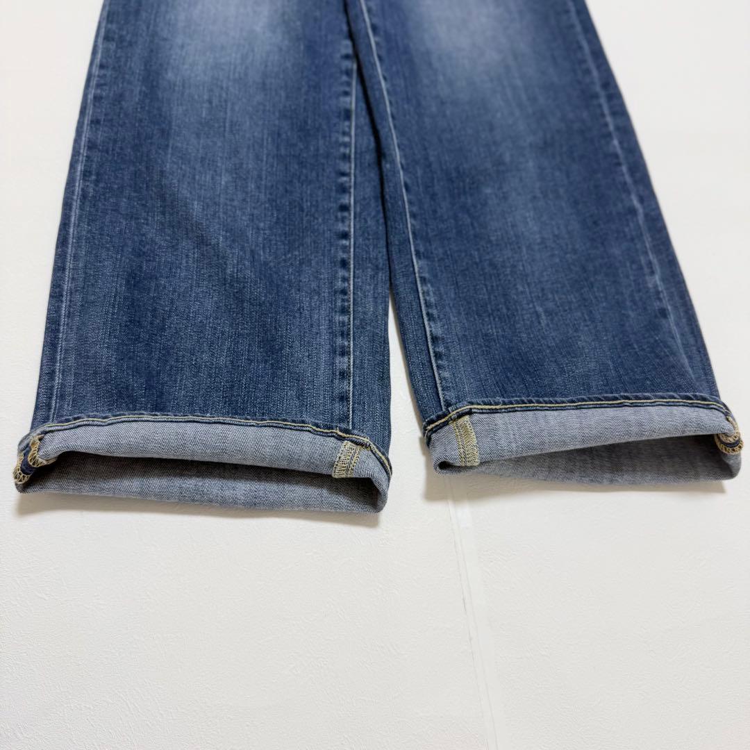 美品　RED CARD　35th Anniv. Wide　ワイドデニム　22