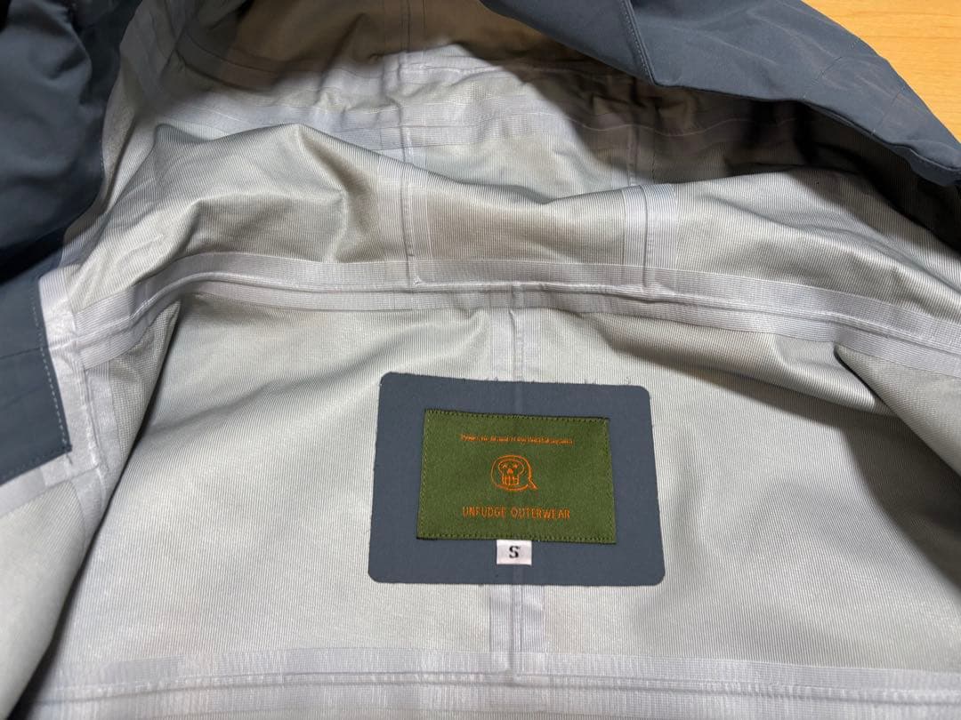 unfudge アンファッジ　CLOUD JACKET Ｓサイズ ブルーグレー