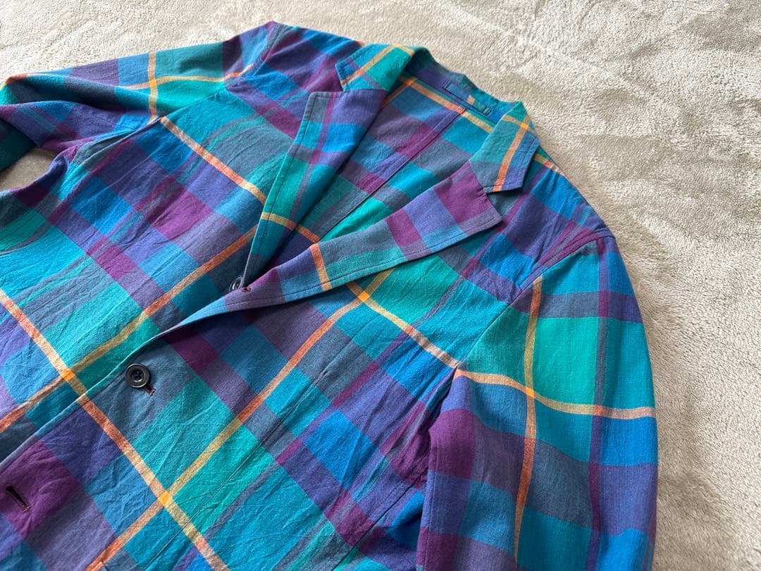 D.C.WHITE マドラスチェック Comfortable Jacket 46
