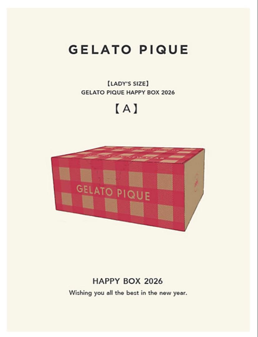 新品未開封【福袋】GELATO PIQUE HAPPY BOX 2026<A>