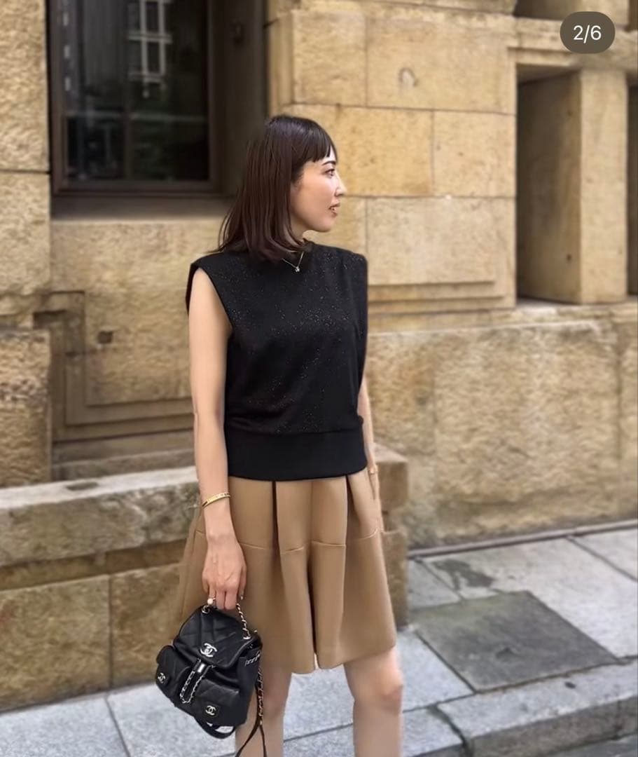【新品未使用】トレフルプラスワン　タックショートパンツ