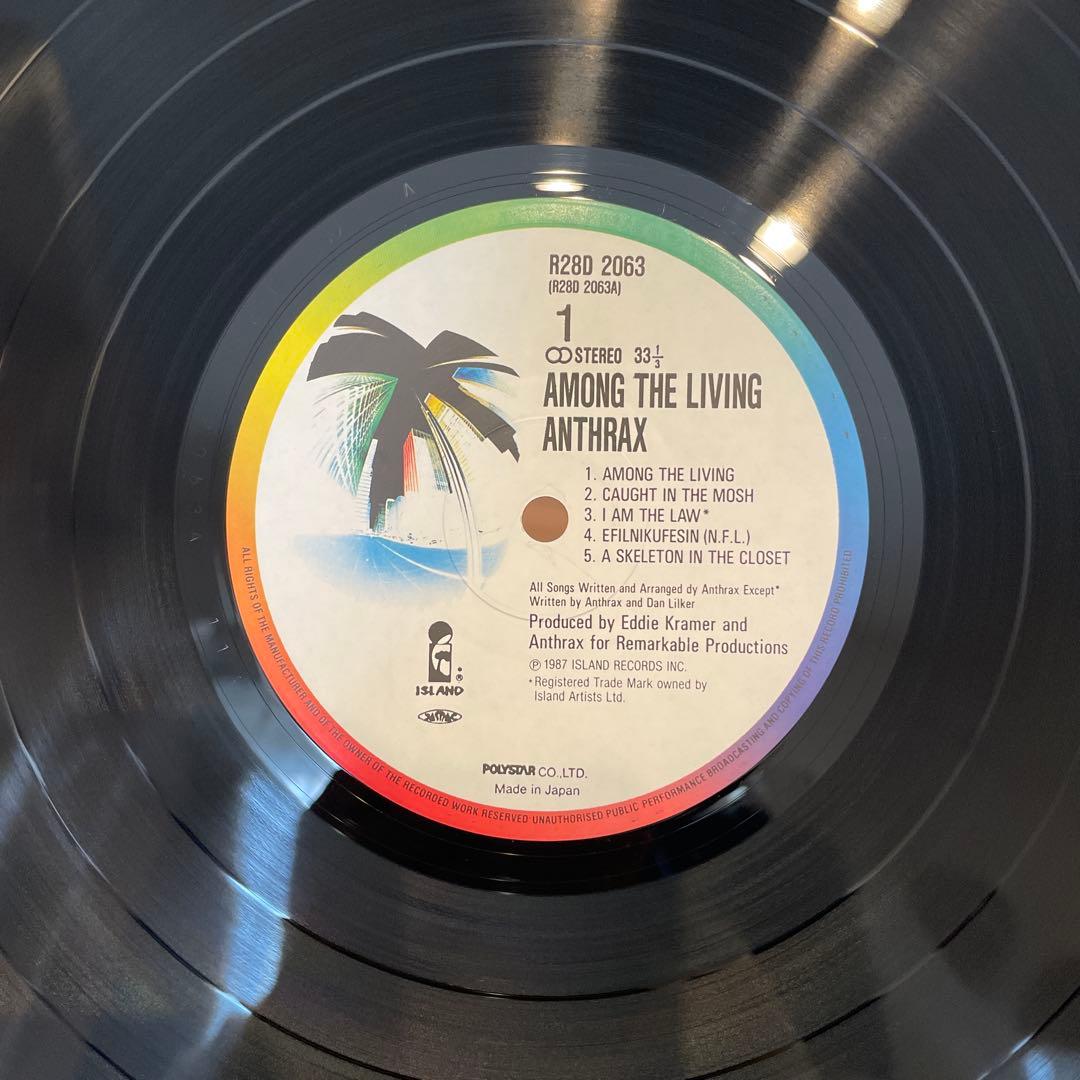 Anthrax Among The Living LP アンスラックス レコード