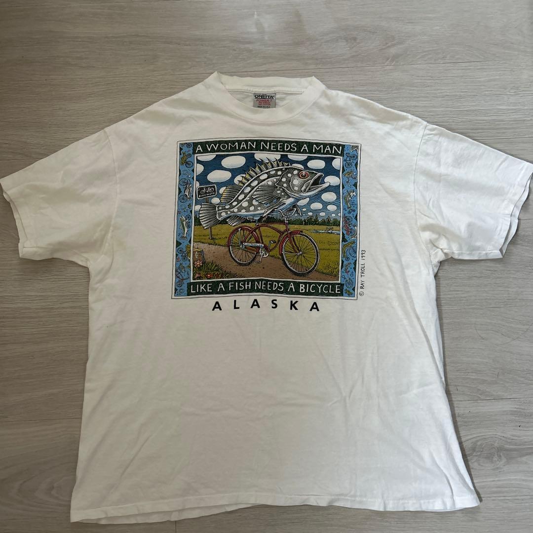 90s vintage✴︎T-shirt ray troll ONEITA