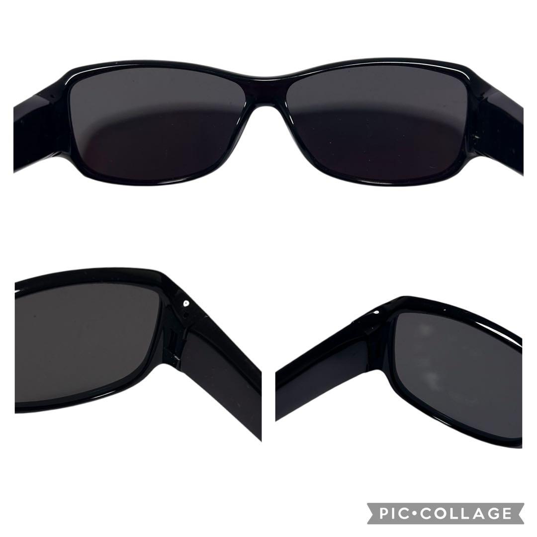 極美品　グッチ　サングラス　スクエア　ブラック　黒　ラメ ビジュー