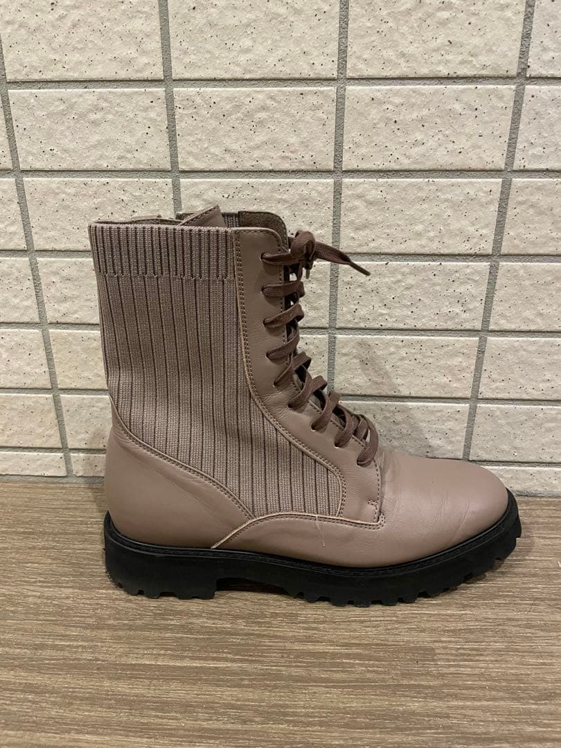 【銀座かねまつ】23.5センチ レースアップブーツ